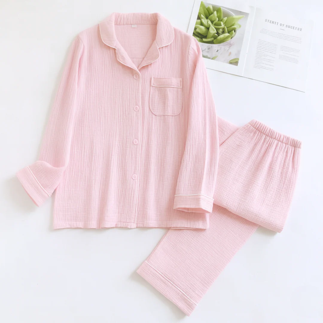 The Long Sleeve - 100% Muslin Cotton Pajama - Image 11