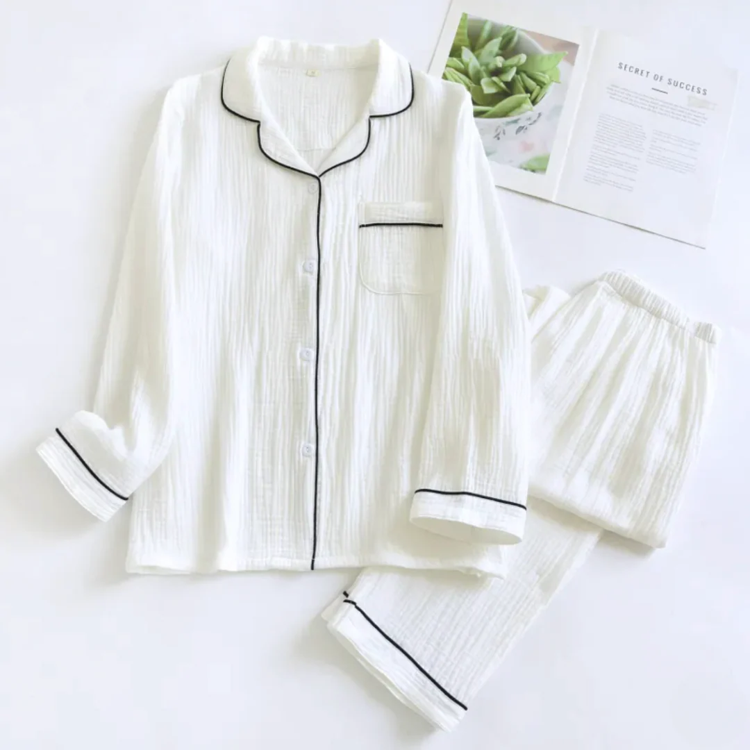 The Long Sleeve - 100% Muslin Cotton Pajama - Image 14