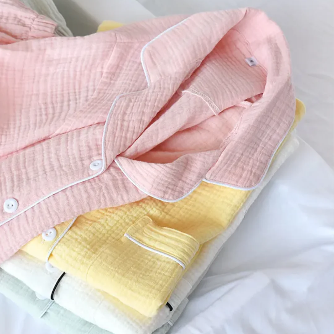 The Long Sleeve - 100% Muslin Cotton Pajama - Image 3