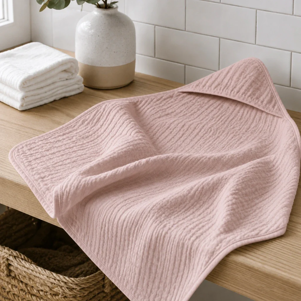 Muslin Hooded Towel - Image 6