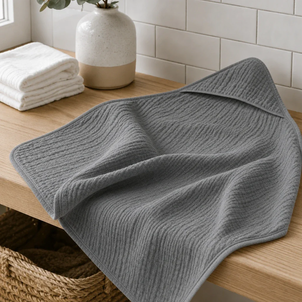 Muslin Hooded Towel - Image 9