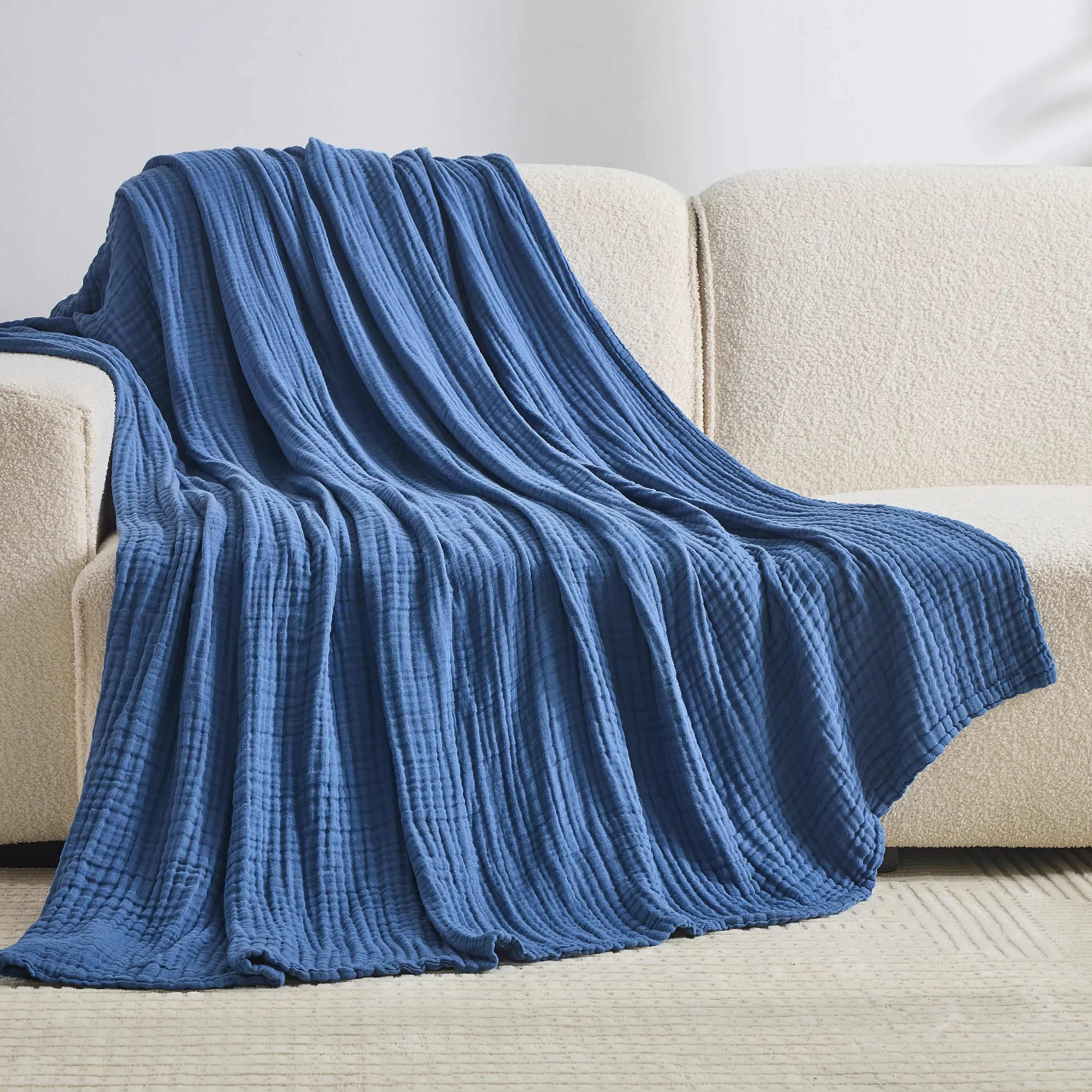 The Monogrammed Muslin Blanket - 100% Muslin Cotton (B1G1) - Image 11