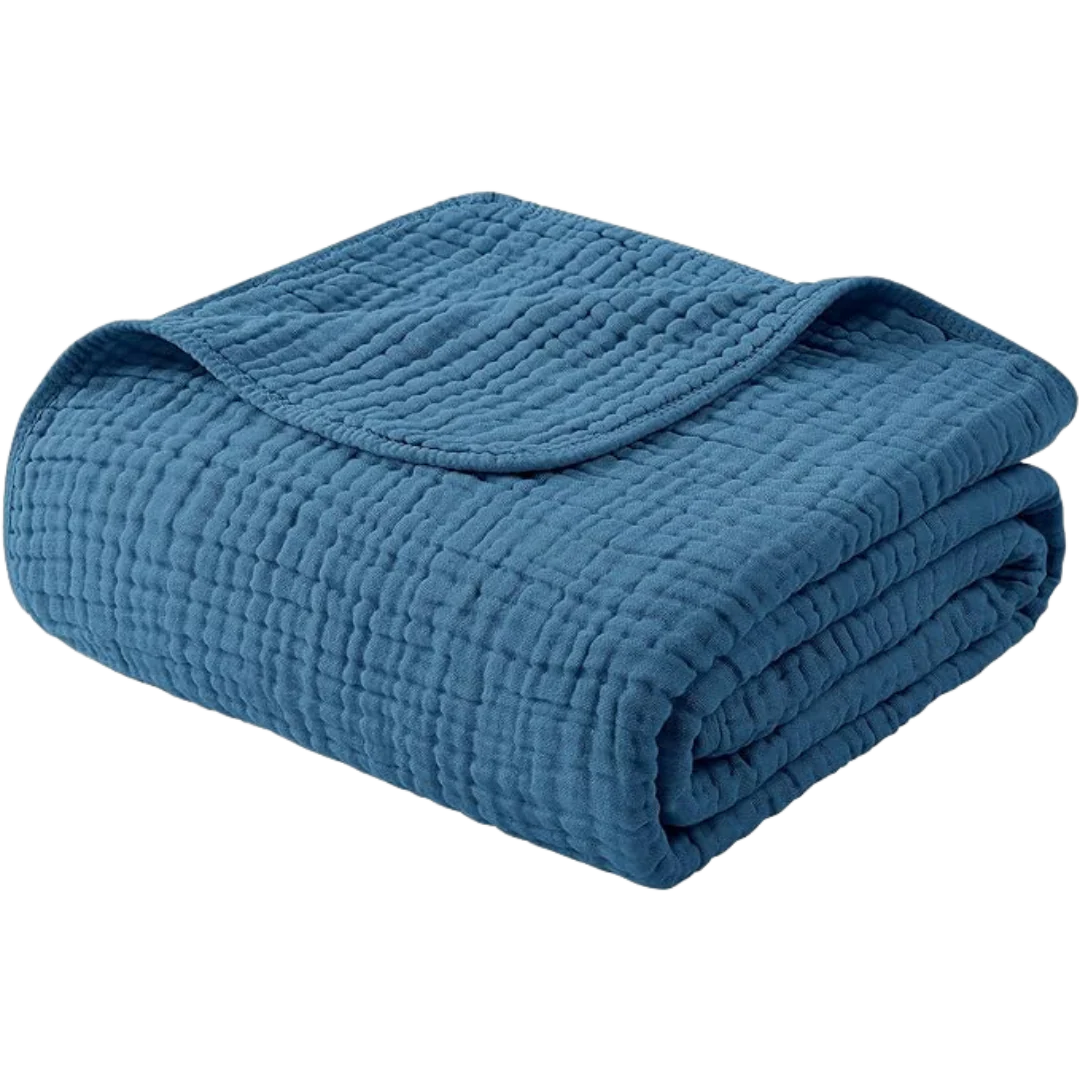 The Monogrammed Muslin Blanket - 100% Muslin Cotton (B1G1) - Image 15