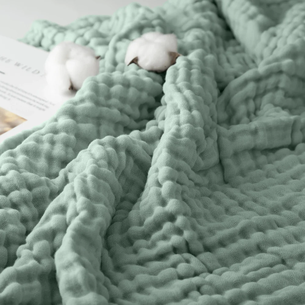 The Monogrammed Muslin Blanket - 100% Muslin Cotton (B1G1) - Image 6