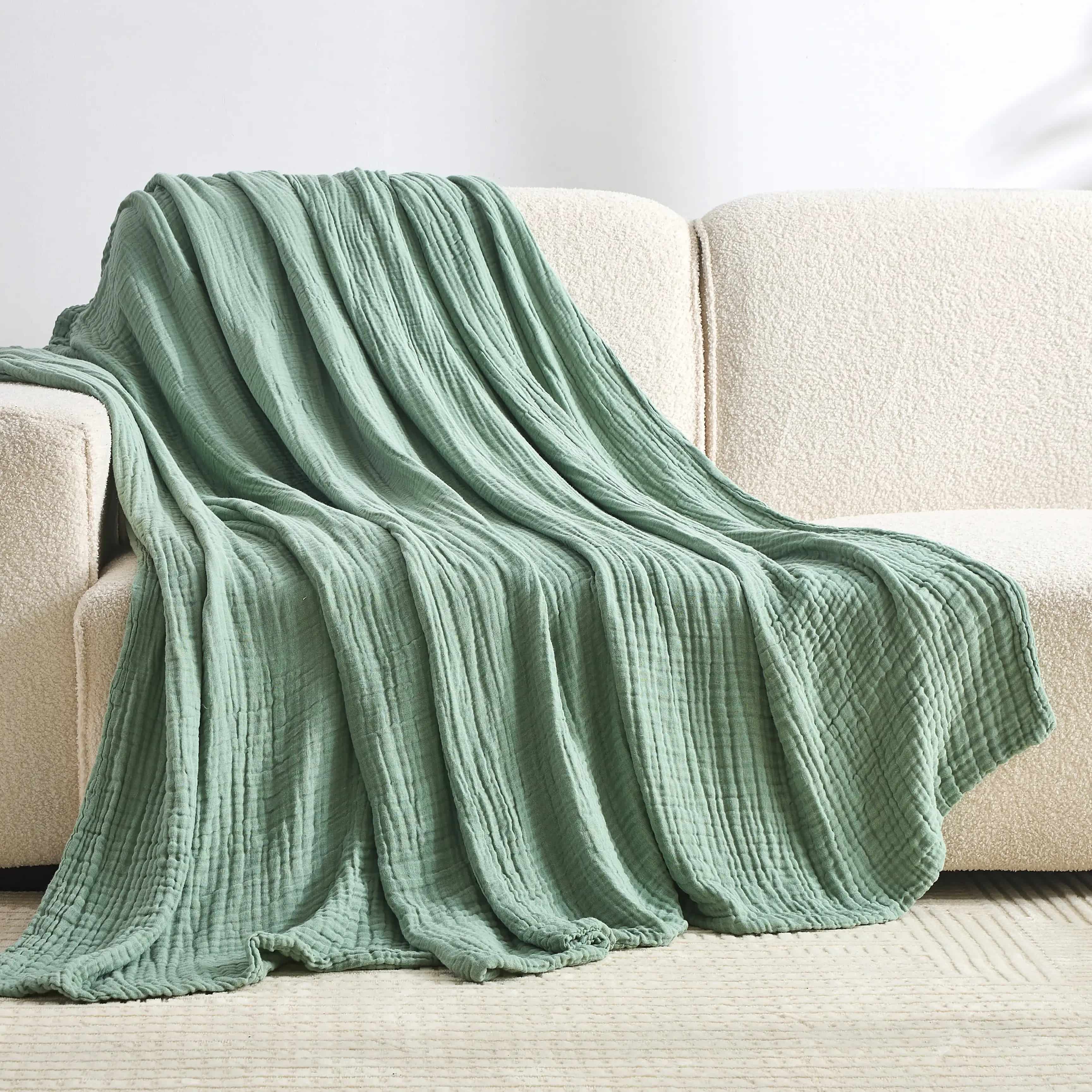 The Monogrammed Muslin Blanket - 100% Muslin Cotton (B1G1) - Image 8