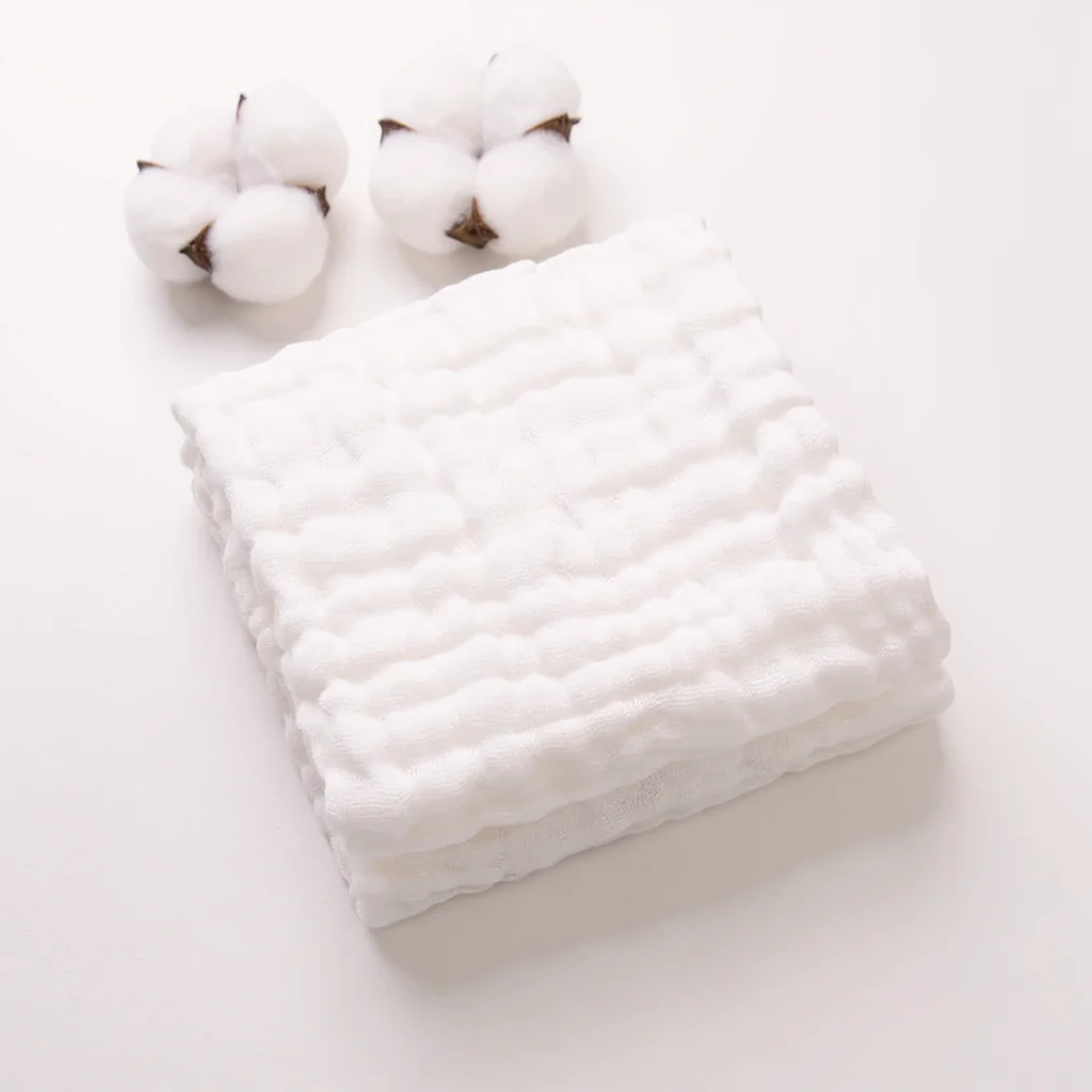 Muslin Cotton Face Towels (6 Pcs) - Image 11
