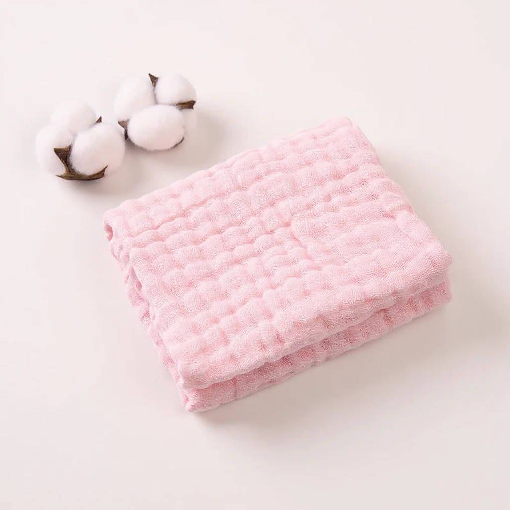 Muslin Cotton Face Towels (6 Pcs) - Image 12