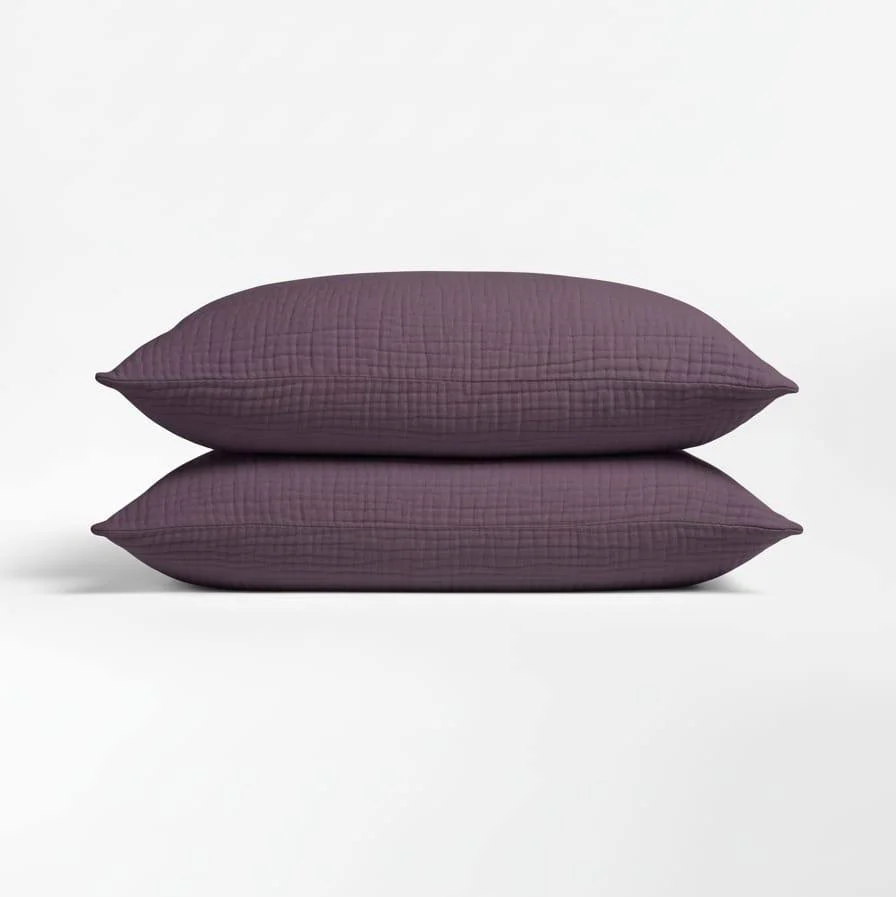 Muslin Cotton Pillowcase Set (2 Pcs) - Image 8